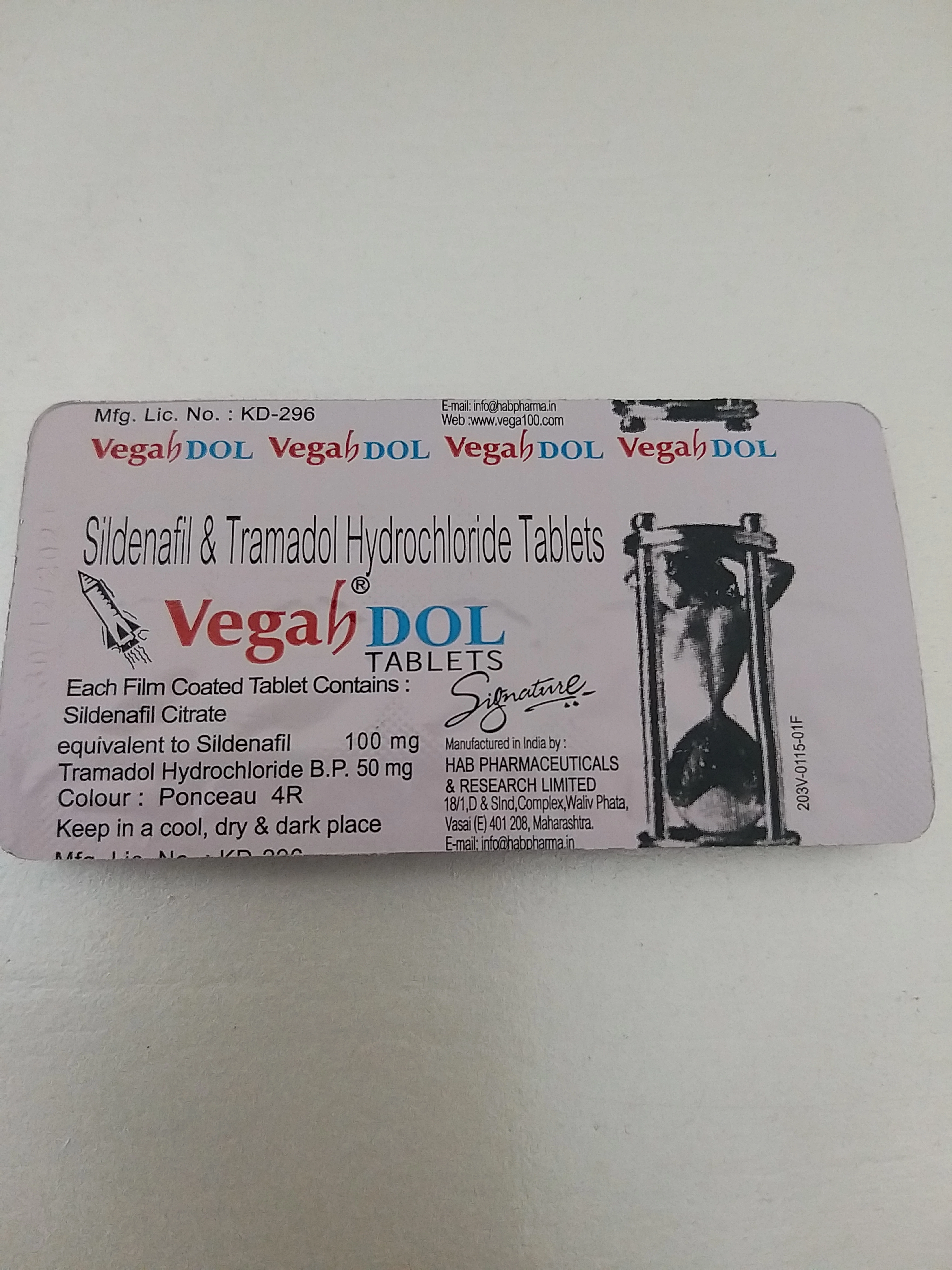Vegadol 50 با ترا